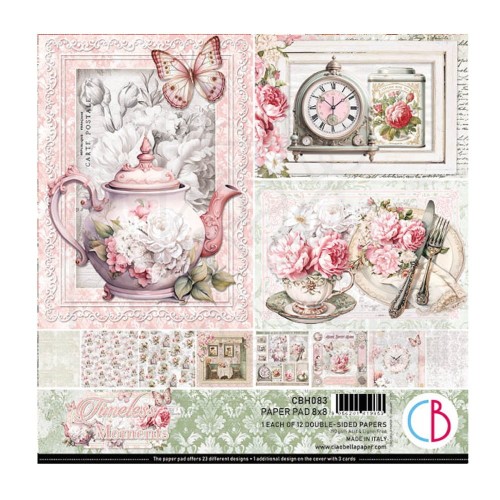 Zestaw papierów do scrapbookingu 20x20 Timeless Moments 12szt CBH083 Ciao Bella