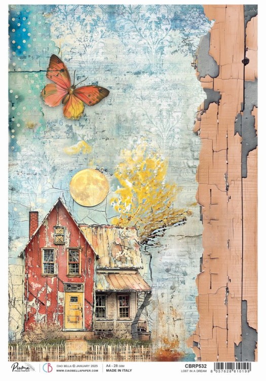 Papier ryżowy do decoupage A4 Majestic Dream Lost in a dream CBRP532 Ciao Bella