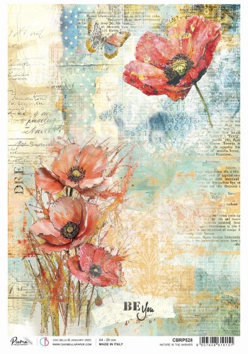 Papier ryżowy do decoupage A4 Majestic Dream Nature is the answer CBRP528 Ciao Bella