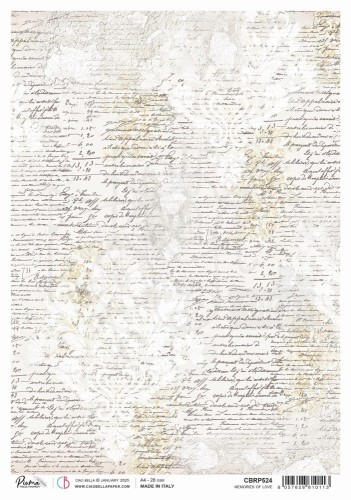 Papier ryżowy do decoupage A4 Timeless Moments Memories of love CBRP524 Ciao Bella