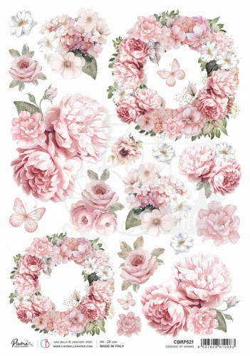 Papier ryżowy do decoupage A4 Timeless Moments Essence of Spring CBRP521 Ciao Bella