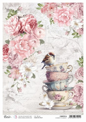 Papier ryżowy do decoupage A4 Timeless Moments A moment of serenity CBRP514 Ciao Bella