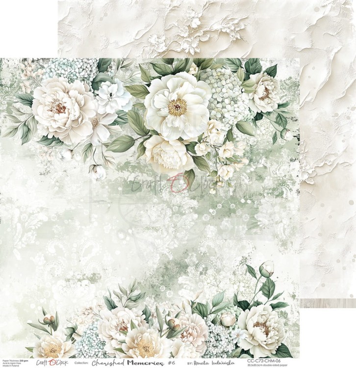 Zestaw papierów do scrapbookingu 30x30 Cherished Memories  CC-C72-CHM-00 Craft O'Clock