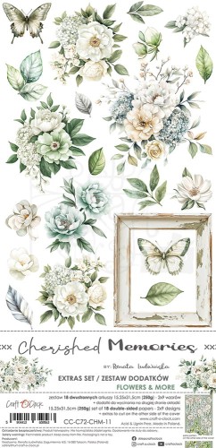 Zestaw dodatków 15x30 Cherished Memories - Flowers CC-C72-CHM-11 Craft O'Clock