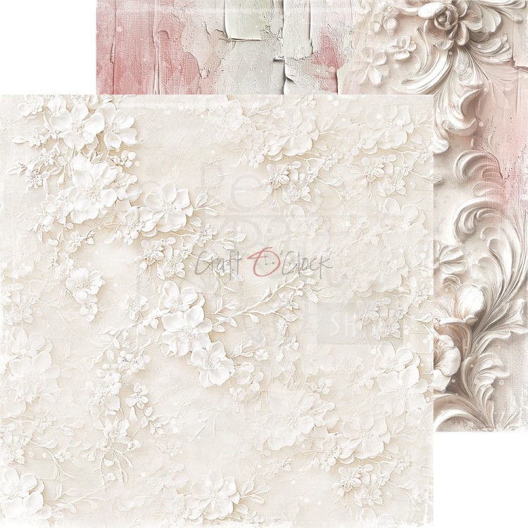 Zestaw papierów do scrapbookingu 20x20 Rose Emotions - Basic CC-C73-RE-08 Craft O'Clock