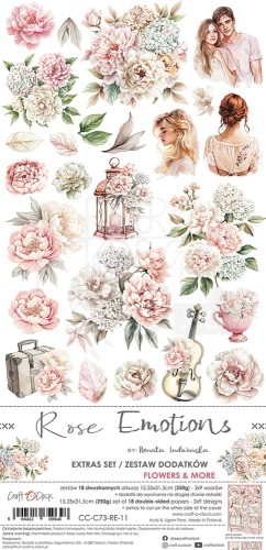 Zestaw dodatków 15x30 Rose Emotions - Flowers CC-C73-RE-11 Craft O'Clock