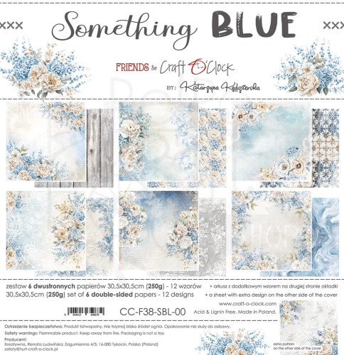 Zestaw papierów do scrapbookingu 30x30 Something Blue CC-F38-SBL-00 Craft O'Clock