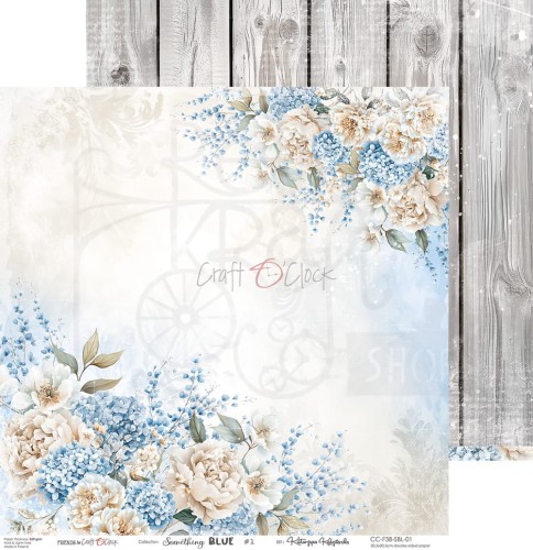 Zestaw papierów do scrapbookingu 30x30 Something Blue CC-F38-SBL-00 Craft O'Clock
