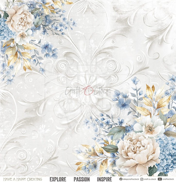 Zestaw papierów do scrapbookingu 30x30 Something Blue CC-F38-SBL-00 Craft O'Clock