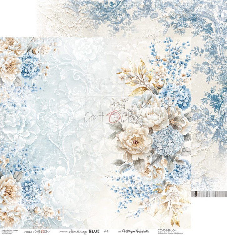 Zestaw papierów do scrapbookingu 30x30 Something Blue CC-F38-SBL-00 Craft O'Clock