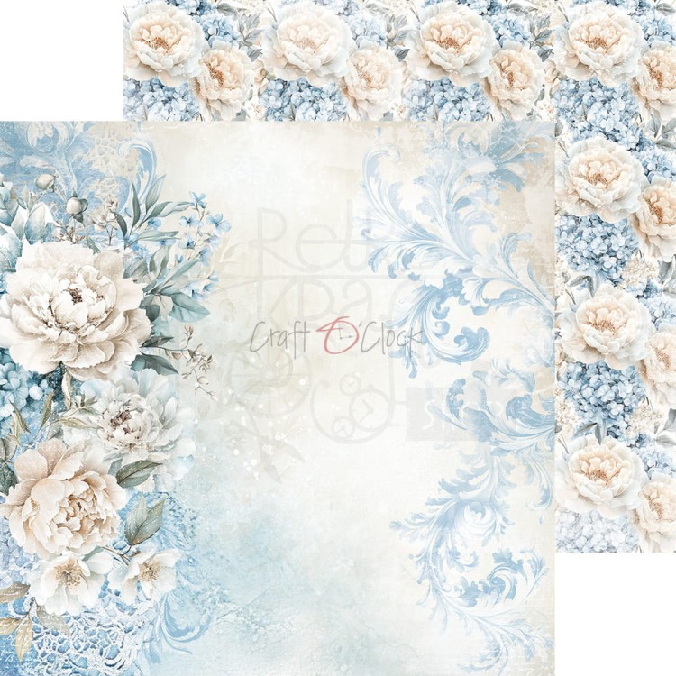Zestaw papierów do scrapbookingu 20x20 Something Blue CC-F38-SBL-07 Craft O'Clock