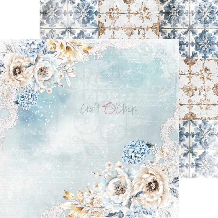 Zestaw papierów do scrapbookingu 20x20 Something Blue CC-F38-SBL-07 Craft O'Clock