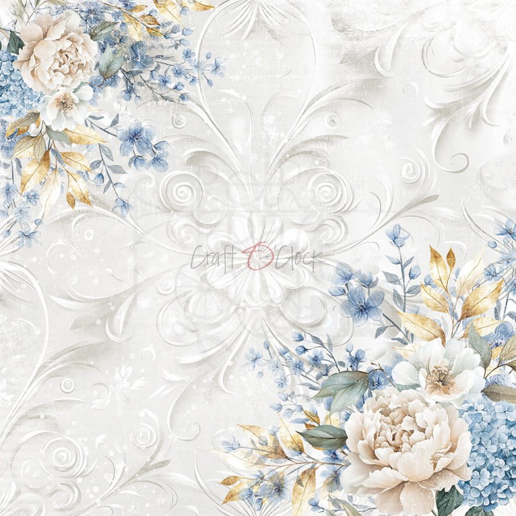 Zestaw papierów do scrapbookingu 20x20 Something Blue CC-F38-SBL-07 Craft O'Clock