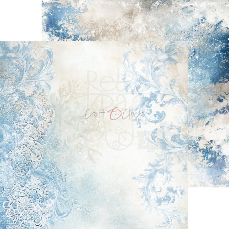 Zestaw papierów do scrapbookingu 20x20 Something Blue - Basic CC-F38-SBL-08 Craft O'Clock