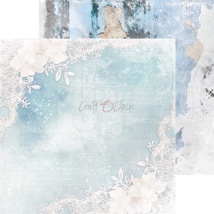 Zestaw papierów do scrapbookingu 20x20 Something Blue - Basic CC-F38-SBL-08 Craft O'Clock