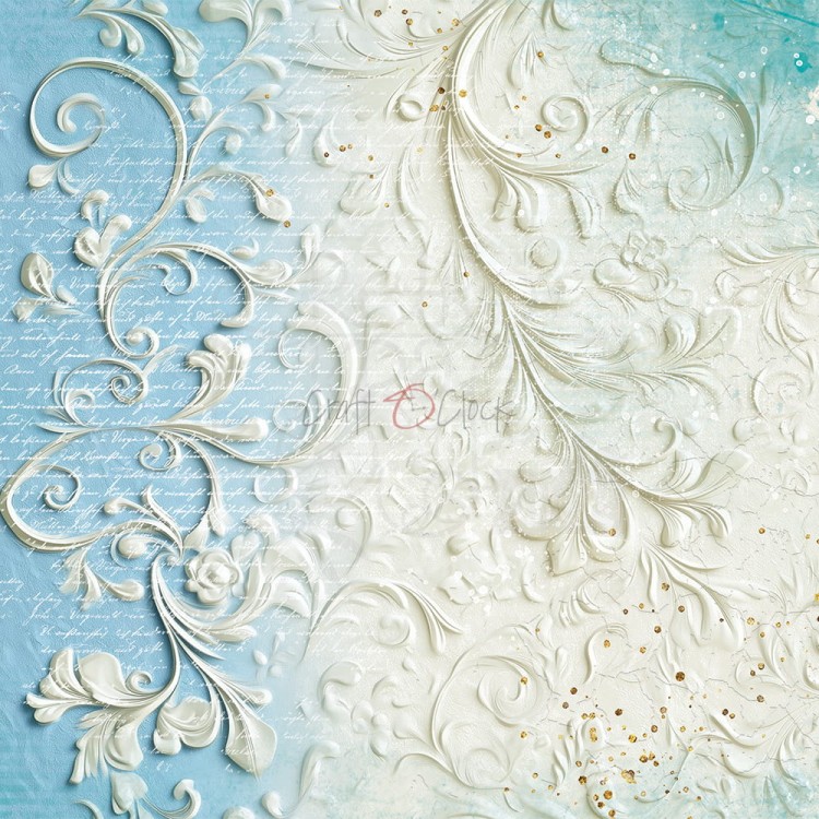 Zestaw papierów do scrapbookingu 20x20 Something Blue - Basic CC-F38-SBL-08 Craft O'Clock