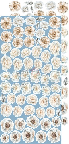 Zestaw dodatków 15x30 Something Blue - Flowers CC-F38-SBL-11 Craft O'Clock