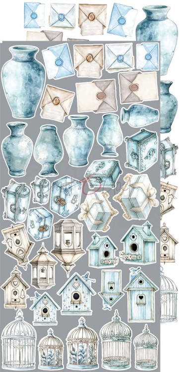 Zestaw dodatków 15x30 Something Blue - Something CC-F38-SBL-12 Craft O'Clock