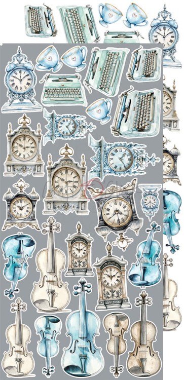Zestaw dodatków 15x30 Something Blue - Something CC-F38-SBL-12 Craft O'Clock