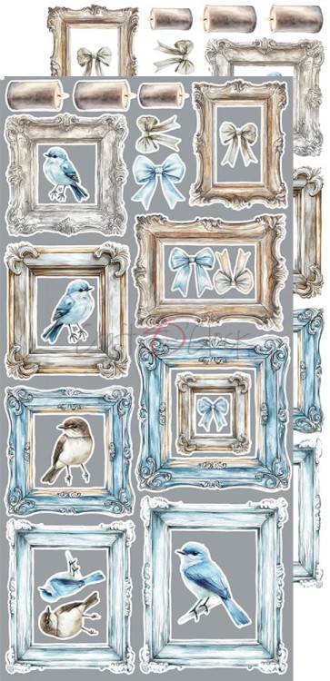 Zestaw dodatków 15x30 Something Blue - Something CC-F38-SBL-12 Craft O'Clock