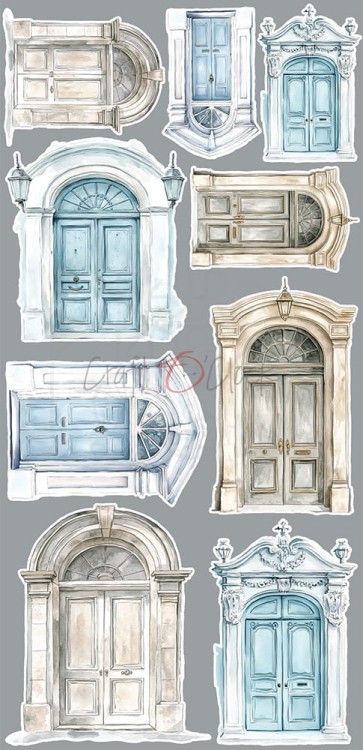 Zestaw dodatków 15x30 Something Blue - Something CC-F38-SBL-12 Craft O'Clock