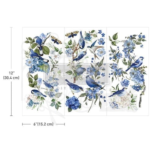 Rub-on transfer 15x30 Garden Whispers 3 arkusze 674601 Prima