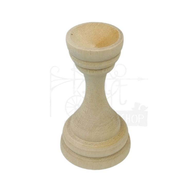 Podstawka drewniana pod jajko wysoka 8cm
