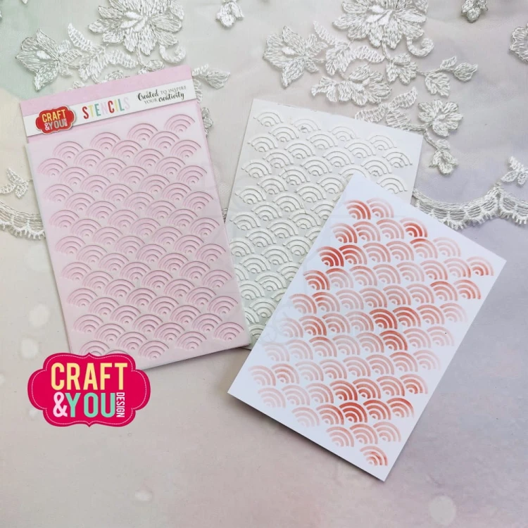 Szablon maska A6 Fale SC006 Craft&amp;You Design