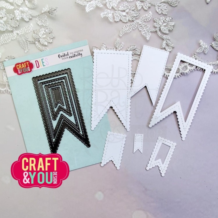 Wykrojniki Zestaw proporczyków CW333 Craft&amp;You Design