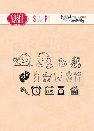 Stempel akrylowy Metryczki CS046 Craft&amp;You Design
