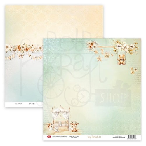 Zestaw papierów do scrapbookingu 30x30 Tiny Miracle CPS-TM30-6 Craft&amp;You Design