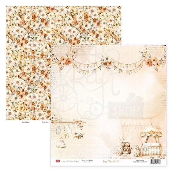 Zestaw papierów do scrapbookingu 30x30 Tiny Miracle CPS-TM30-6 Craft&amp;You Design
