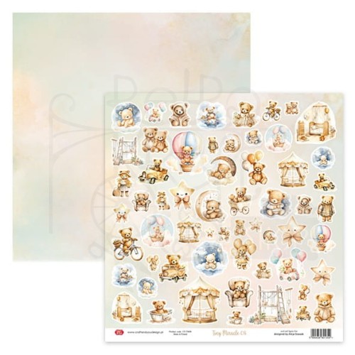 Papier 30x30 elementy do wycięcia Tiny Miracle 08 CP-TM08 Craft&amp;You Design