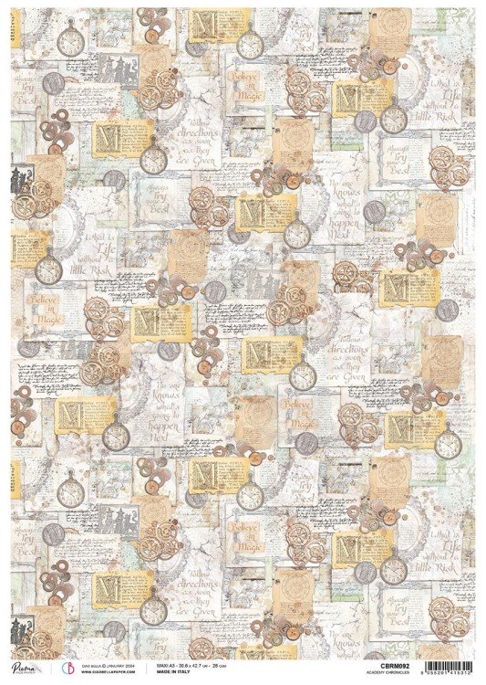 Papier ryżowy do decoupage A3 Academy Chronicles CBRM092 Ciao Bella