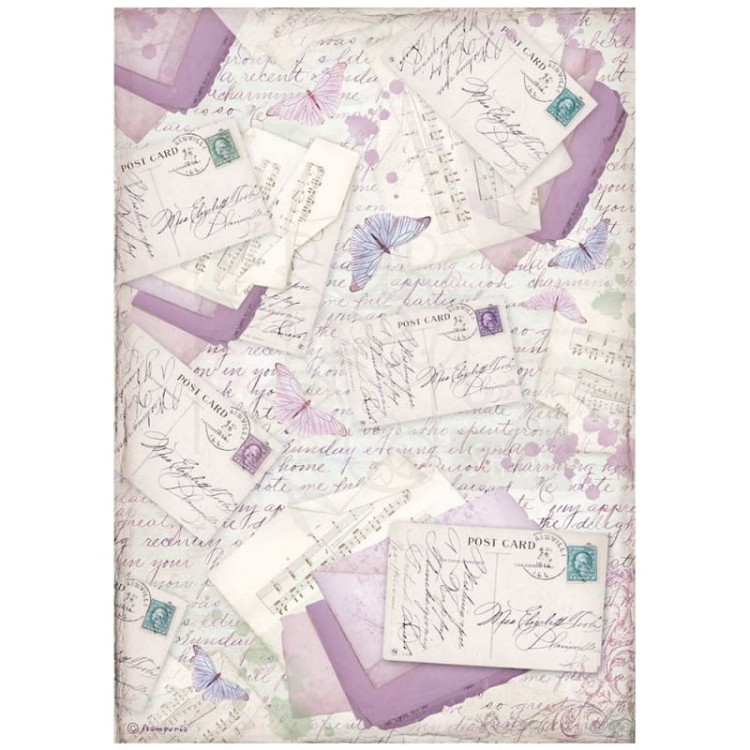 Papier ryżowy do decoupage A4 Provence Listy DFSA4676 Stamperia