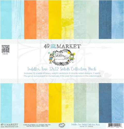 Zestaw papierów do scrapbookingu 30x30 Toddler Time Solids TT-29956 49 and Market