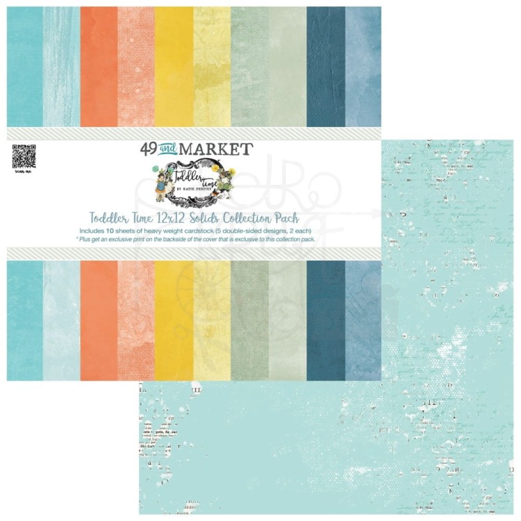 Zestaw papierów do scrapbookingu 30x30 Toddler Time Solids TT-29956 49 and Market