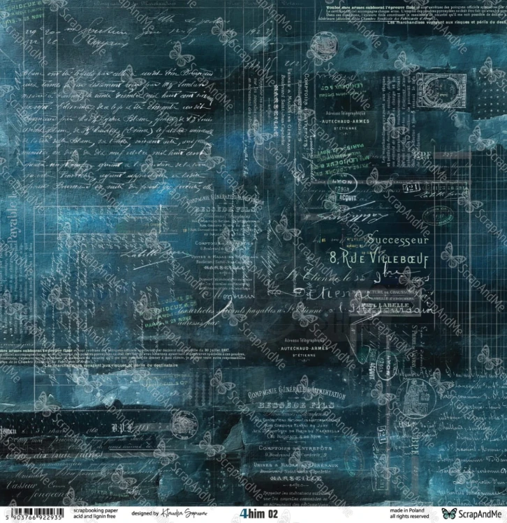 Papier do scrapbookingu 30x30 4 him 01/02 ScrapAndMe