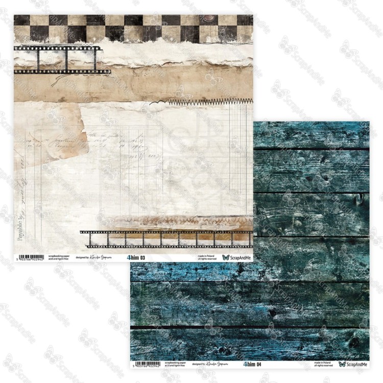 Papier do scrapbookingu 30x30 4 him 03/04 ScrapAndMe