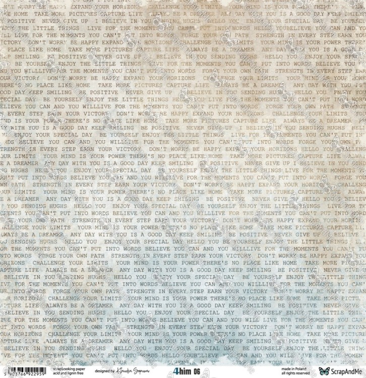 Papier do scrapbookingu 30x30 4 him 05/06 ScrapAndMe
