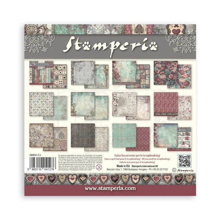 Zestaw papierów do scrapbookingu 20x20 Master of Magic Tła SBBS123 Stamperia