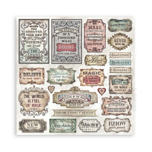 Zestaw papierów do scrapbookingu 20x20 Master of Magic SBBS122 Stamperia
