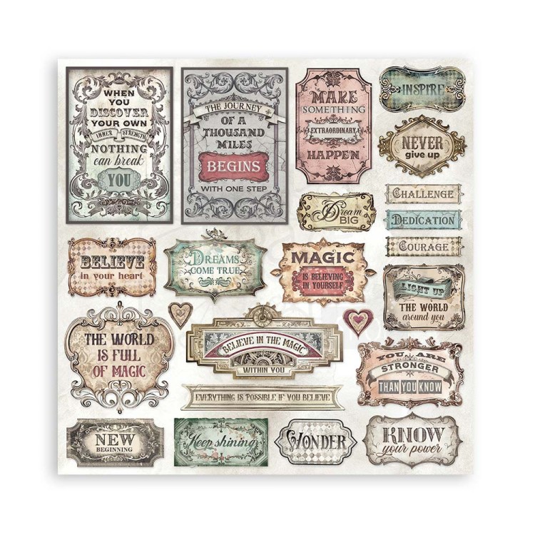 Zestaw papierów do scrapbookingu 20x20 Master of Magic SBBS122 Stamperia