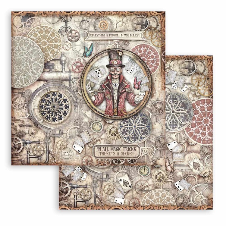Zestaw papierów do scrapbookingu 20x20 Master of Magic SBBS122 Stamperia