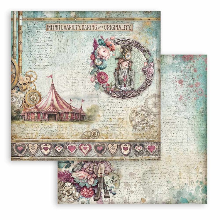 Zestaw papierów do scrapbookingu 20x20 Master of Magic SBBS122 Stamperia