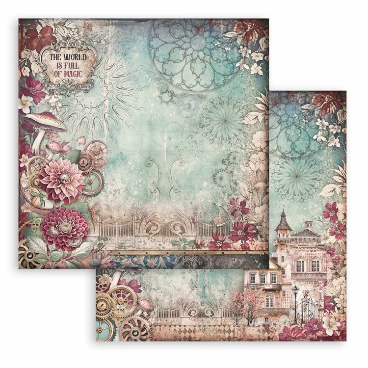 Zestaw papierów do scrapbookingu 20x20 Master of Magic SBBS122 Stamperia