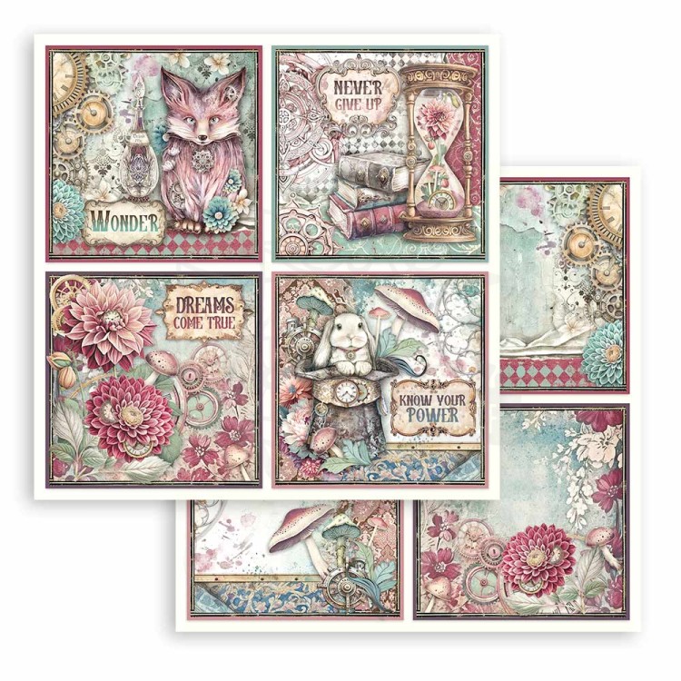 Zestaw papierów do scrapbookingu 20x20 Master of Magic SBBS122 Stamperia
