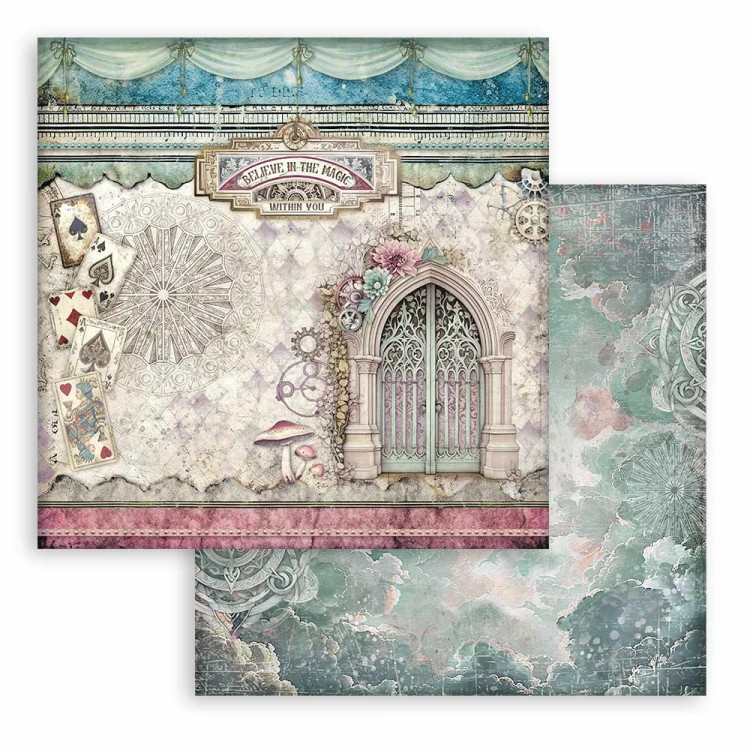 Zestaw papierów do scrapbookingu 20x20 Master of Magic SBBS122 Stamperia