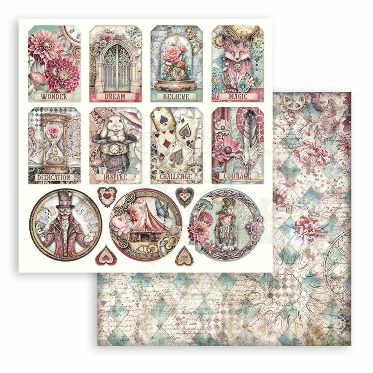 Zestaw papierów do scrapbookingu 20x20 Master of Magic SBBS122 Stamperia