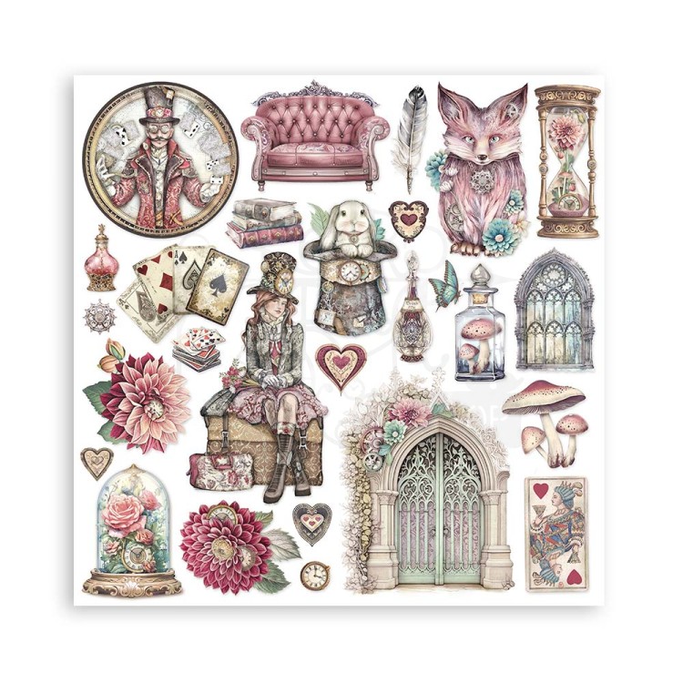 Zestaw papierów do scrapbookingu 20x20 Master of Magic SBBS122 Stamperia